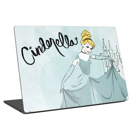 Disney Princess Cinderella Curtsy Art Universal Laptop 12in (9.8 x 6.8in) Skin